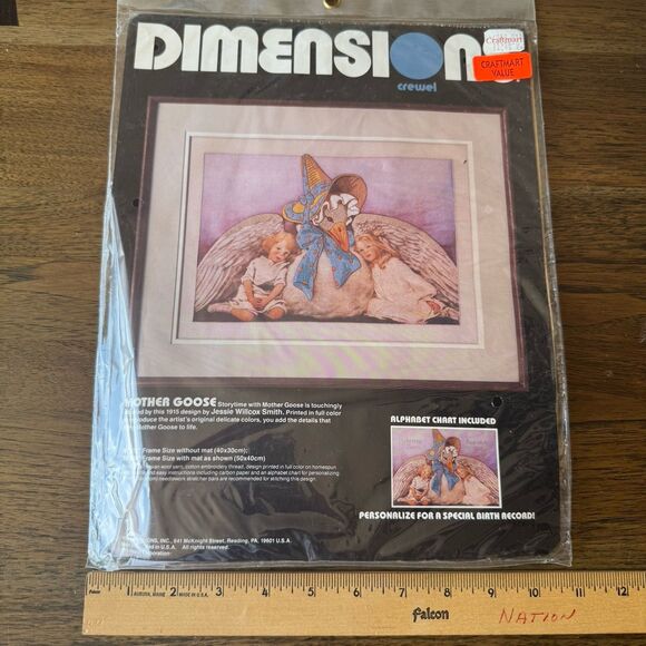 Dimensions Cross Stitch Kit Crewel Mother Goose Design By Jessie Willcox Smith - Picture 4 of 5